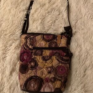 Donna Sharp crossbody bag. Colorful material, light weight, easy to clean.